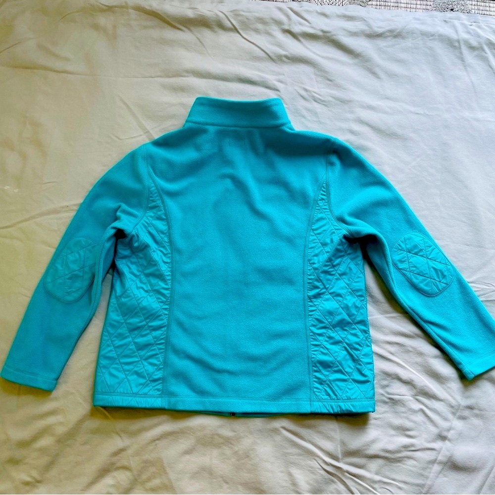 Talbots Turquoise Fleece Jacket - Picture 2 of 5